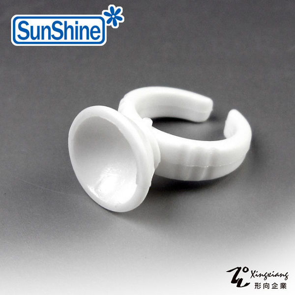 【SunShine】植睫 黑膠戒台 (10入) 6H-3