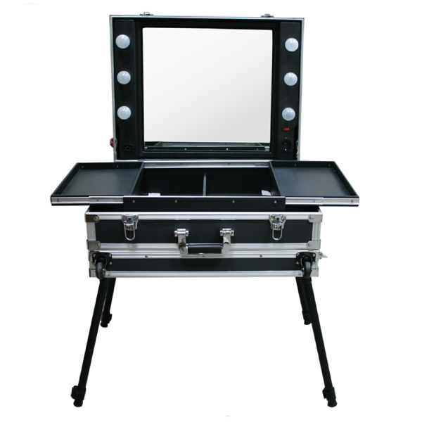 【Xingxiang 形向】大型超專業桌台化妝箱(銀黑款) 6K-11