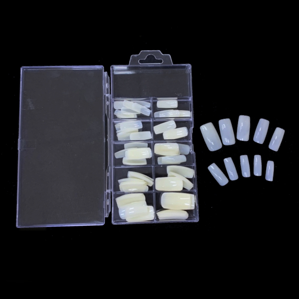 【MoreColors】米黃全甲片 (100入/ 500入)  A0008