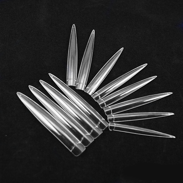 【MoreColors】造型尖頭長甲片-透明(12入) A0017-1