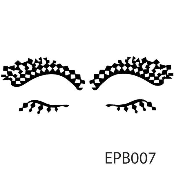 【Xingxiang 形向】黑色 絲絨 浮雕 假睫毛 (1對入) EPB007