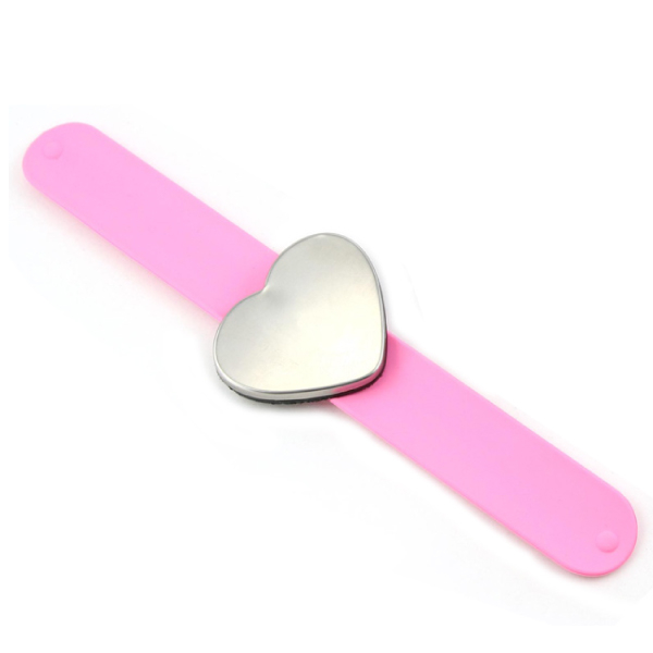 【美髮】手腕式 愛心 吸鐵 (粉紅)