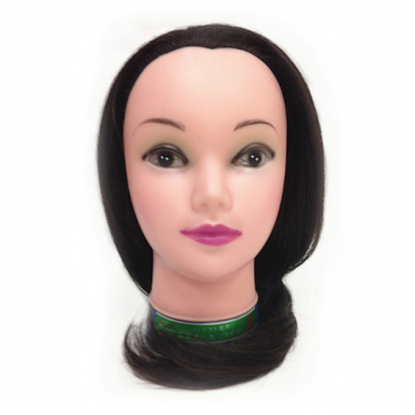 【美髮】藍底18吋單頭 FFG-008 美髮假人頭