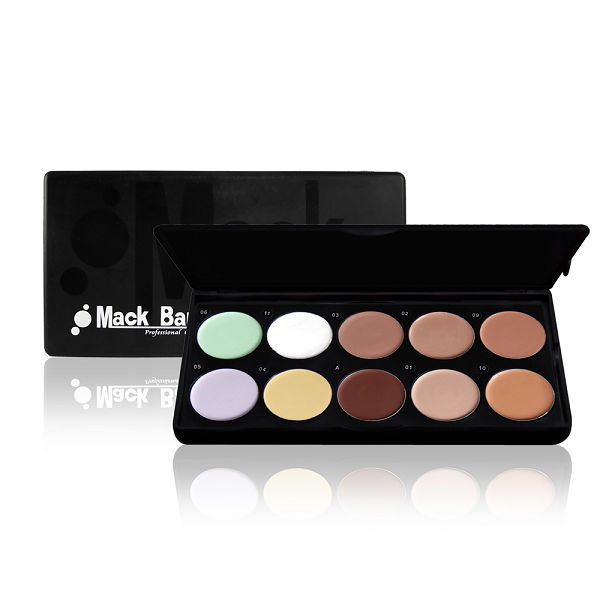【MackBank】水透遮瑕粉底膏盤10色 M05-05