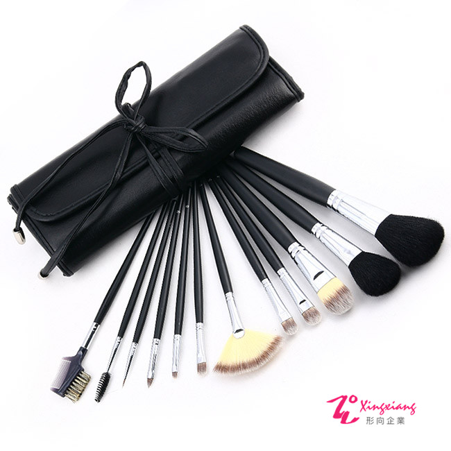 Xingxiang 形向 專業 妍雅木質黑 12支 刷具組 12-14(美容丙級檢定)
